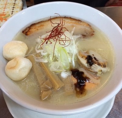 海老の西京白味噌らぁ麺 帆立載せ