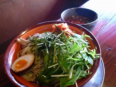 冷製キムチ辛つけ麺