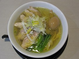 麺の風 祥気　しおそば（鶏ももチャーシュー）