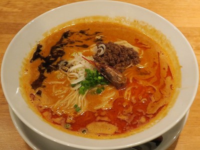 麺屋愛心 村上店　海老寿久坦々麺