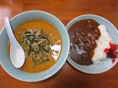 カレー＋半担々麺セット