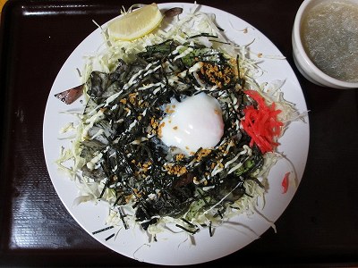 男の黒焼きそば