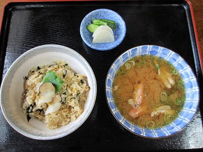 サザエの炊込みご飯