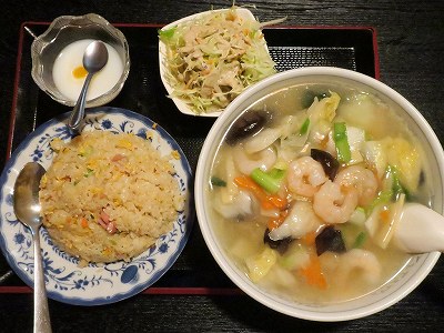 エビあんかけ麺と炒飯ｾｯﾄ