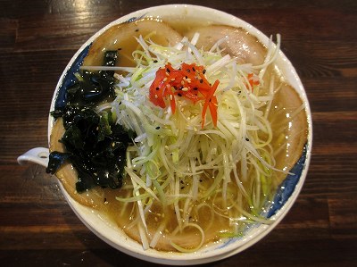 ねぎちゃーしゅうめん（あっさり）