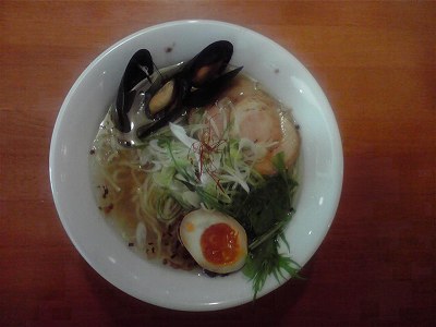 太刀魚とムール貝の塩らぁ麺