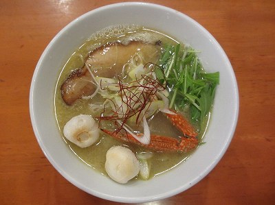 濃厚渡り蟹白湯塩らぁ麺