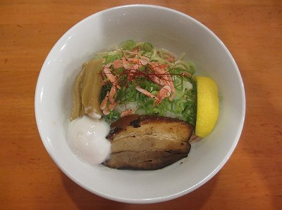 釜揚げ桜えびのぶっかけ太冷麺塩