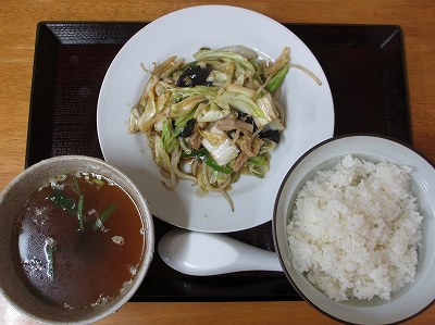 肉野菜炒め定食