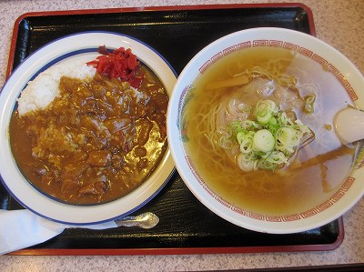 ラーメン、カレーセット