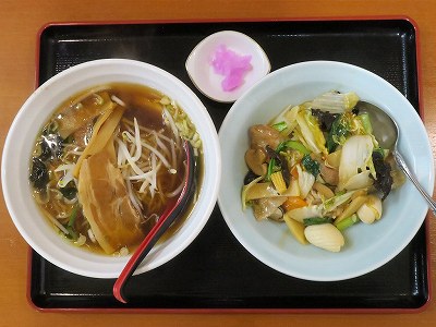 ラーメンセット（醤油＋中華飯）