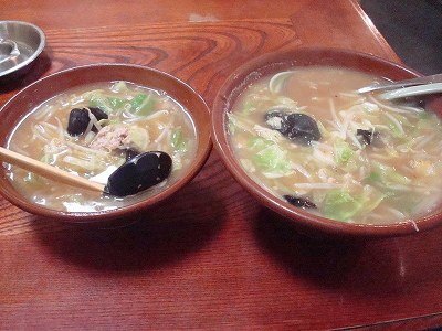 ミニ味噌ラーメンとの比較