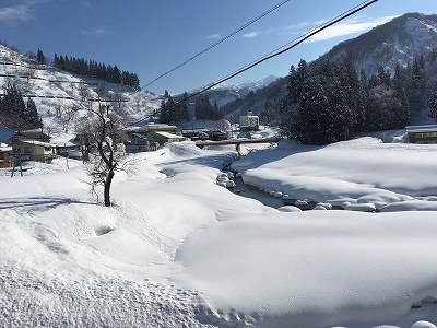 魚沼市の雪景色